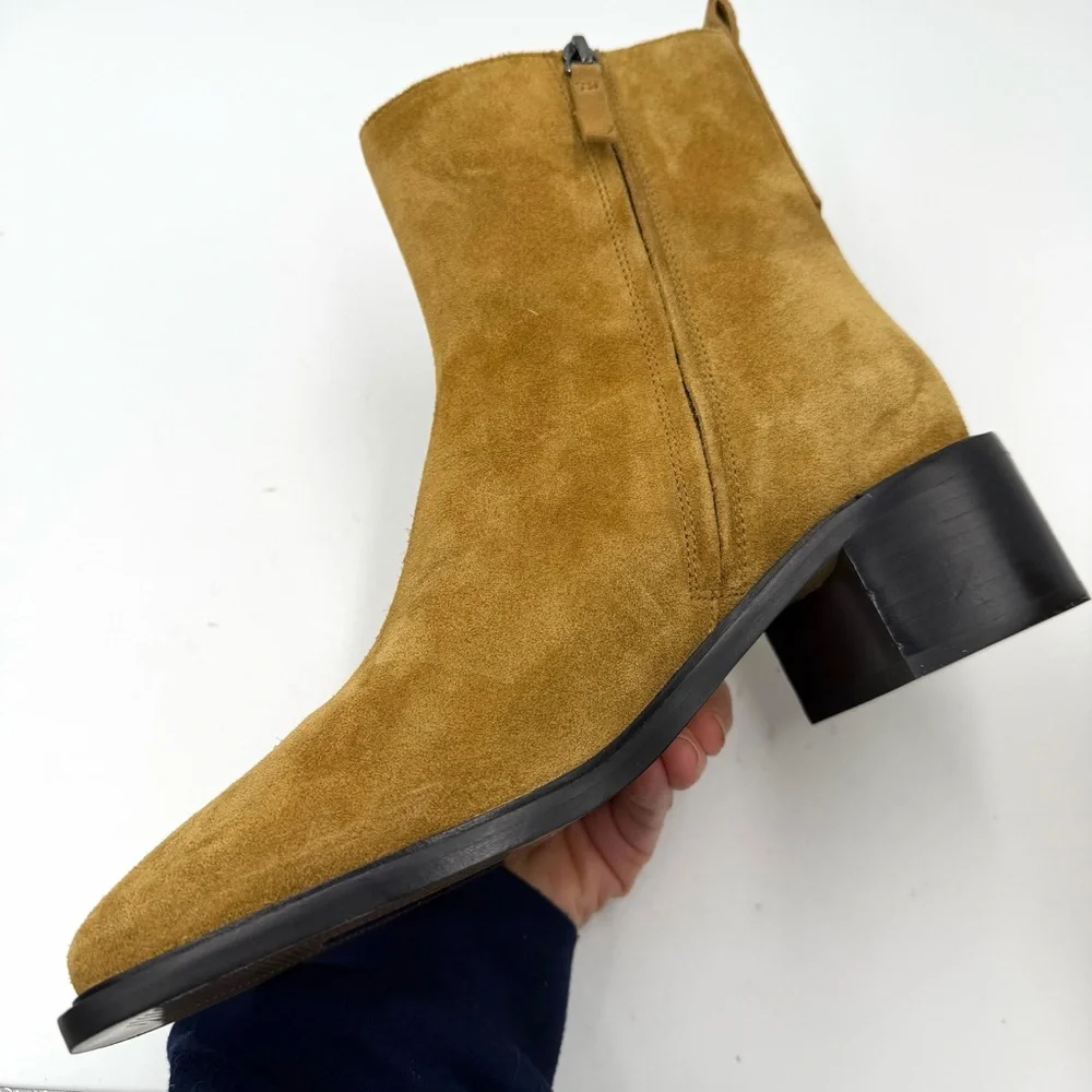 NEW Everlane Toasted Almond Suede Tan Leather The City Boot‎ in Size 9